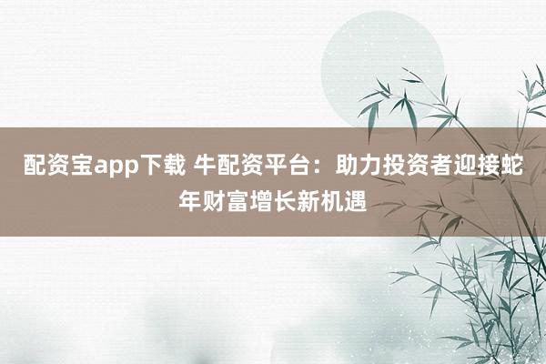 配资宝app下载 牛配资平台:助力投资者迎接蛇年财富增长新机遇