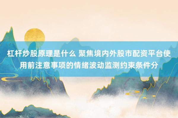 杠杆炒股原理是什么 聚焦境内外股市配资平台使用前注意事项的情绪波动监测约束条件分